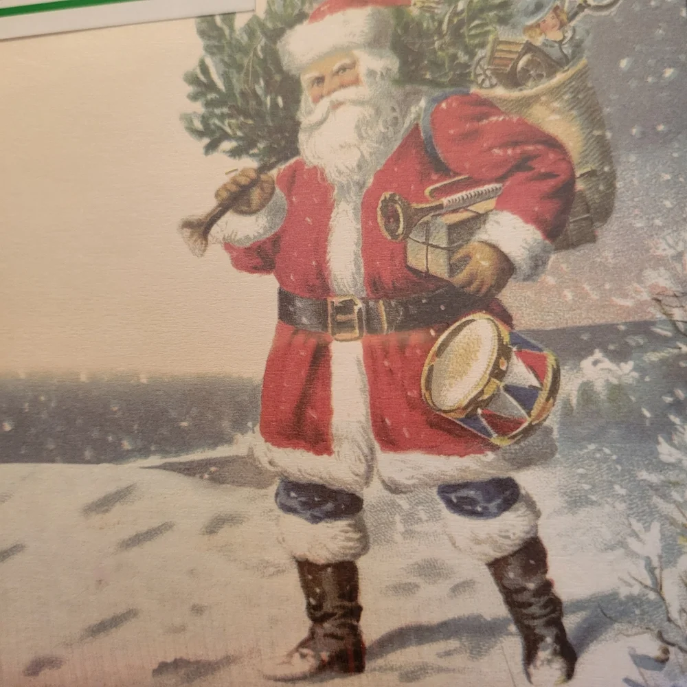 Christmas Letterhead Paper with Santa Design (25ct) ~ 4 Packs ~ Christmas ~ New